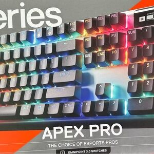 SteelSeries - Apex Pro Gen 3 Full Size Wired Mechanical OmniPoint Keyboard
